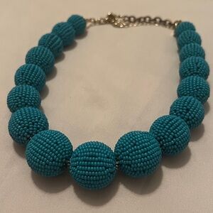 Elegant Beaded Necklace in Teal